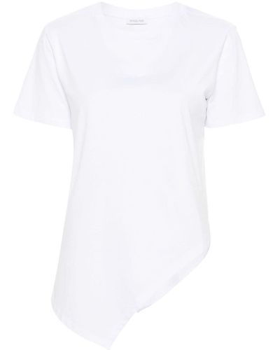 Patrizia Pepe Hemd mit asymmetrischem Saum - Weiß