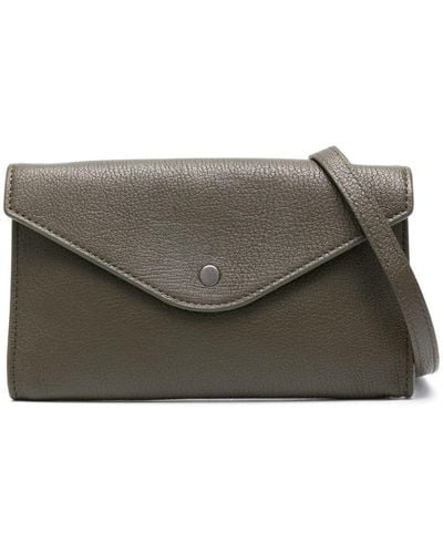 Lemaire Enveloppe Leather Shoulder Bag - Gray