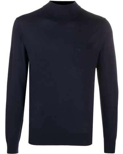 DSquared² タートルネックセーター - ブルー