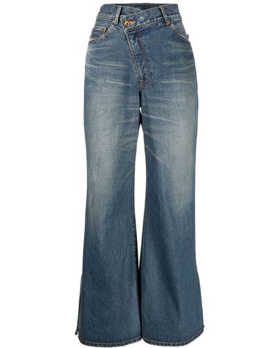Kolor Ausgestellte Cropped-Jeans - Blau