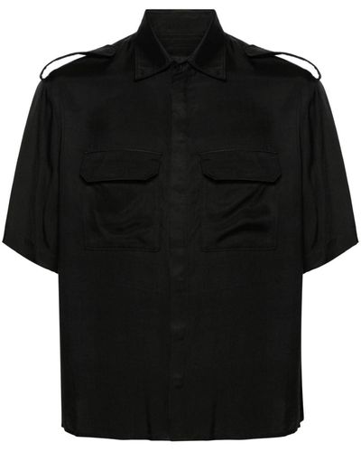 Neil Barrett Chemise à épaulettes - Noir