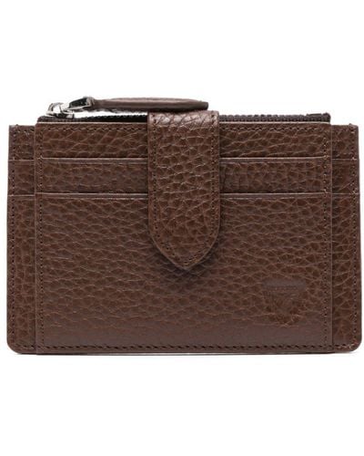 Aspinal of London Logo-stamp Leather Wallet - Brown