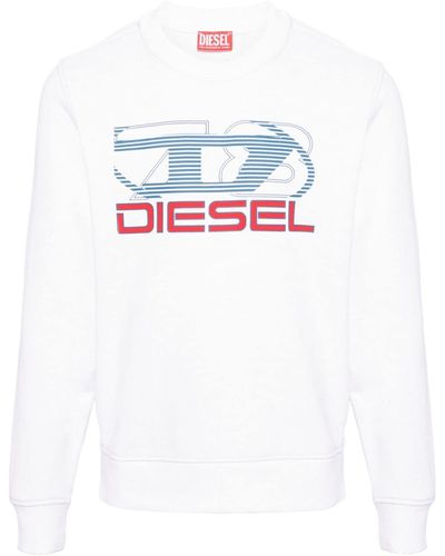 DIESEL S-ginn-k43 スウェットシャツ - ホワイト