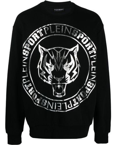 Philipp Plein Tiger Logo-print Sweatshirt - Black