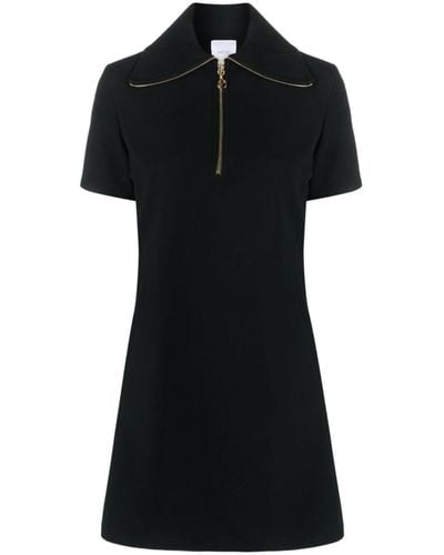 Patou Kleid mit Reißverschlussdetail - Schwarz