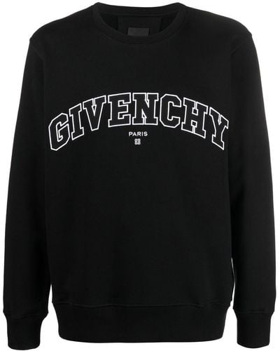 Givenchy Sweatshirt mit Logo-Print - Schwarz