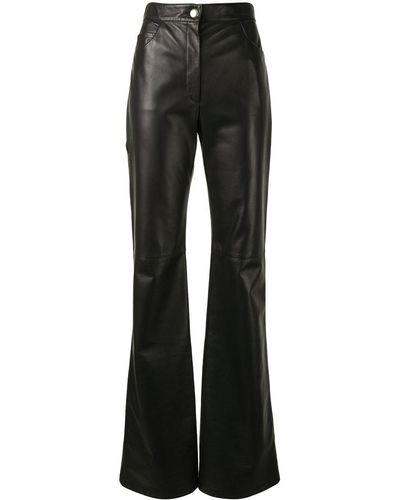Proenza Schouler High-waisted Leather Trousers - Black