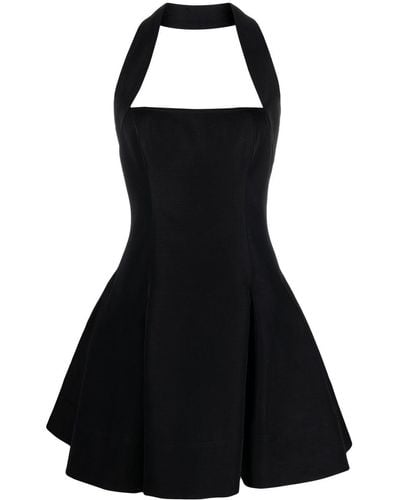 Khaite The Hila Flared Mini Dress - Black