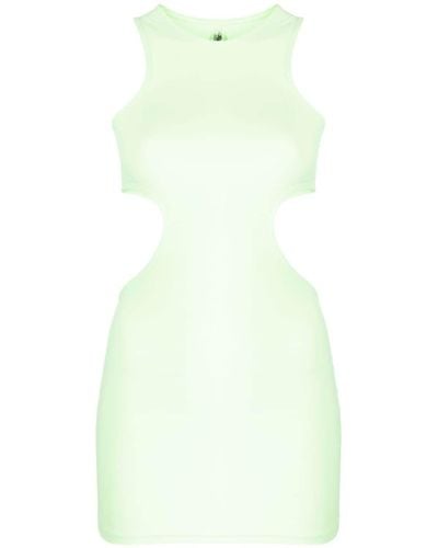 Reina Olga Cut-out Sleeveless Minidress - Green