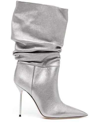 Paris Texas Bottes Lidia 105 mm en cuir - Gris