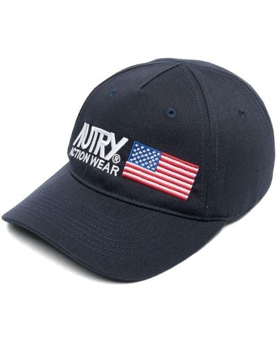 Autry Embroidered-logo Baseball Cap - Blue