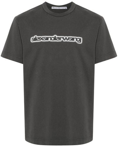 Alexander Wang Logo-print Cotton T-shirt - Black
