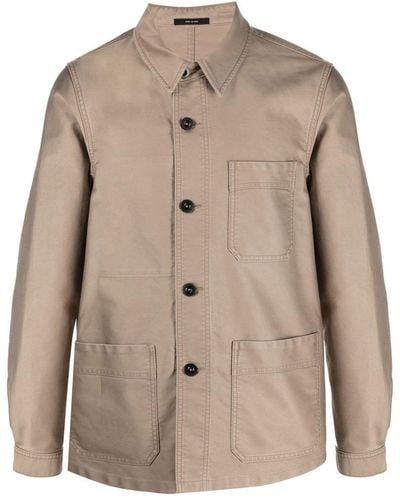 Tom Ford Cotton Shirt Jacket - Natural