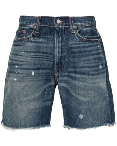 Polo Ralph Lauren Distressed Denim Shorts - Blue