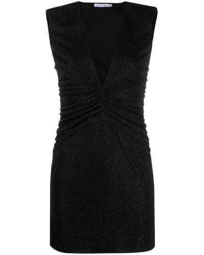 Amen Metallic Mini-jurk - Zwart