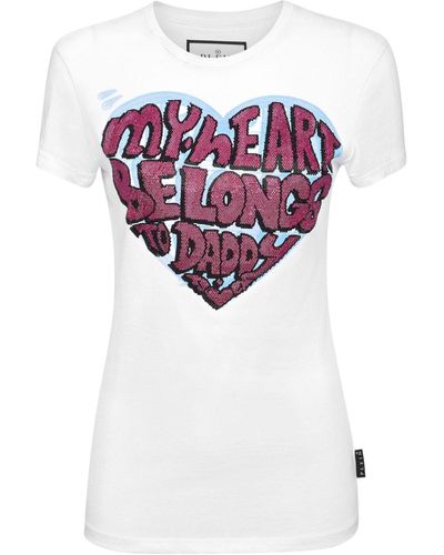 Philipp Plein Sexy Pure Crystals-embellished T-shirt - White