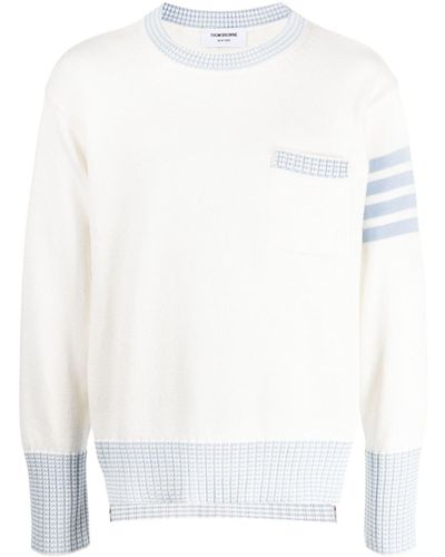 Thom Browne Hector Cotton Sweater - White