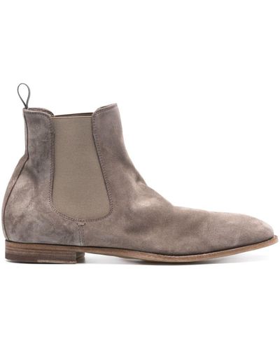 Officine Creative Suede Chelsea Boots - Brown