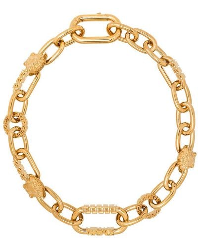 Versace Medusa Chain-link Chunky Necklace - Metallic