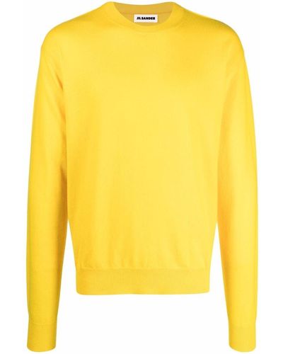 Jil Sander Crew-neck Cashmere Sweater - Yellow