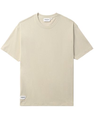 Chocoolate Logo-patch Cotton Shirt - White