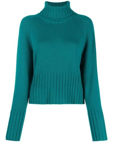 P.A.R.O.S.H. Long-sleeve Knitted Sweater - Blue