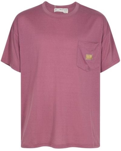 Advisory Board Crystals Leichtes T-Shirt mit Brusttasche - Pink