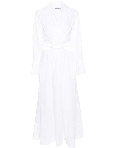 Jonathan Simkhai Alex Cut-out Shirt Dress - White