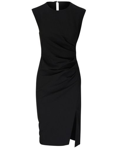 Veronica Beard Ruched Midi Dress - Black