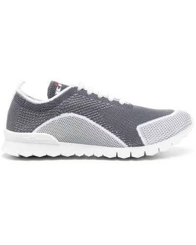 Kiton Logo-embroidered Low-top Trainers - Grey