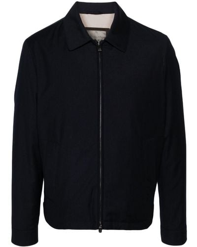 Corneliani Spread-collar Zip-up Jacket - Blue