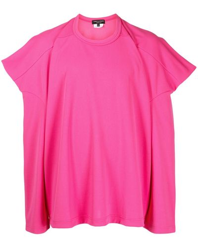 Comme des Garçons T-Shirt mit Schulterpolstern - Pink