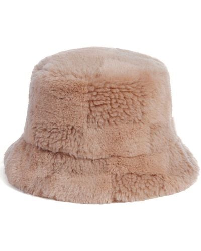 Apparis Gilly Faux-fur Bucket Hat - Natural