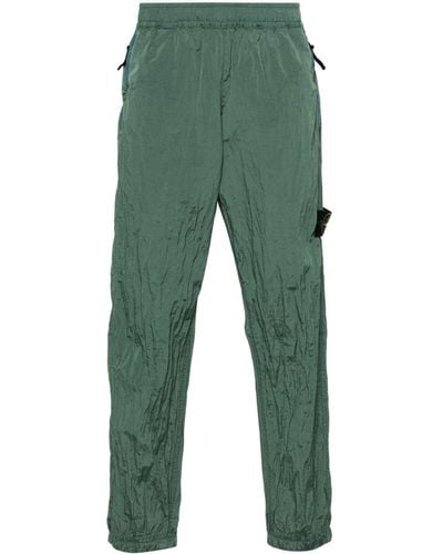 Stone Island Pantalones de chándal ajustados - Verde