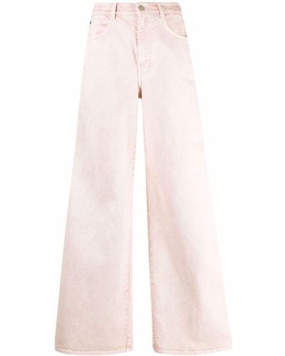 Stella McCartney Logo-tape Wide Jeans - Pink