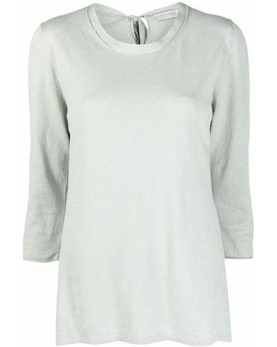 Le Tricot Perugia Round Neck Long-sleeved T-shirt - Green