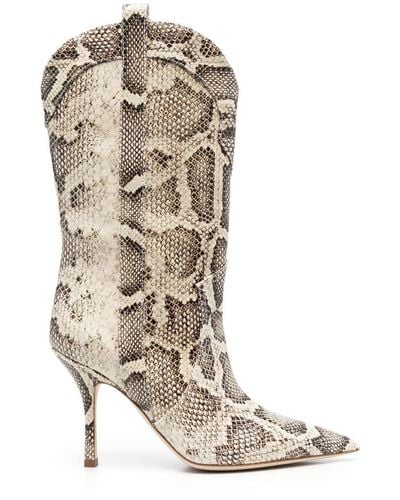 Paris Texas Paloma Leather Boot - Natural