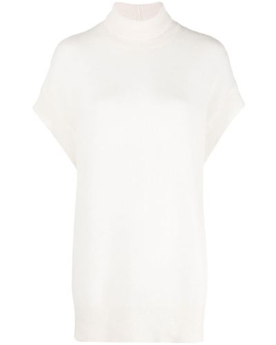 Fabiana Filippi Camiseta con cuello alto - Blanco