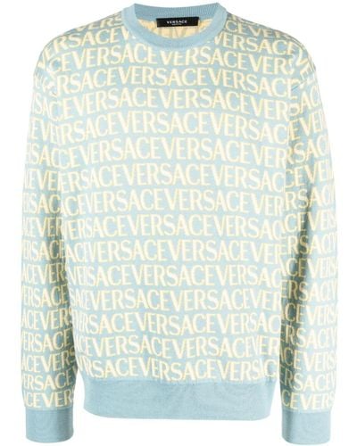 Versace ジャカード プルオーバー - ブルー