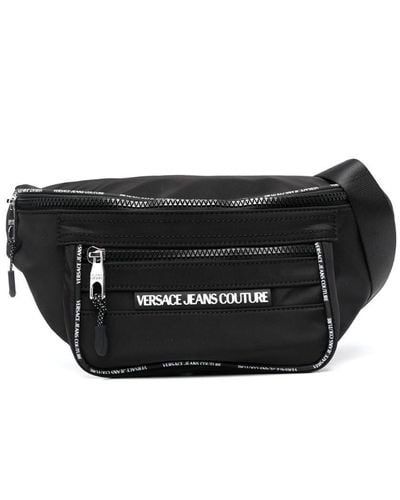 Versace ロゴ ジップ ベルトバッグ - ブラック