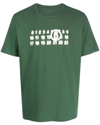MM6 by Maison Martin Margiela Logo-print Cotton T-shirt - Green