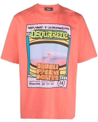 DSquared² グラフィック Tシャツ - ピンク