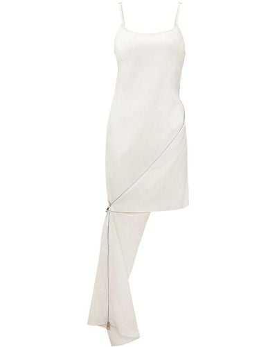 JW Anderson Asymmetric Sleeveless Dress - White
