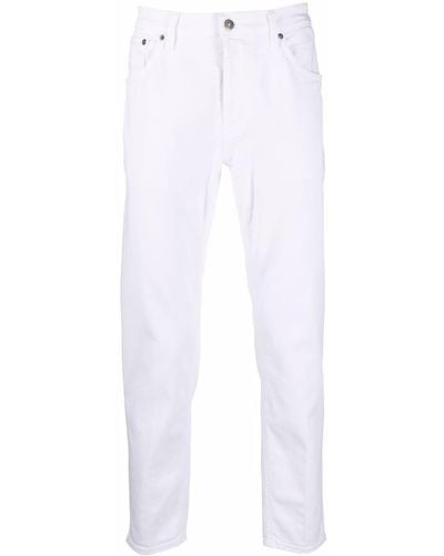 Dondup Mid-rise Slim-fit Jeans - White