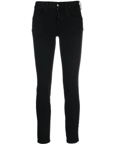 Liu Jo Logo-patch Cotton-blend Skinny Jeans - Black