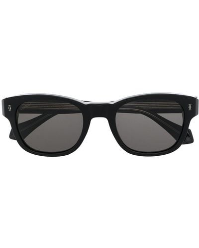 Cartier Ct0278s Round-frame Sunglasses - Black