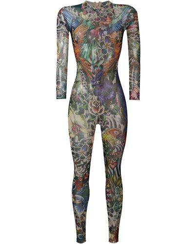 DSquared² Tattoo Print Bodysuit - Multicolor
