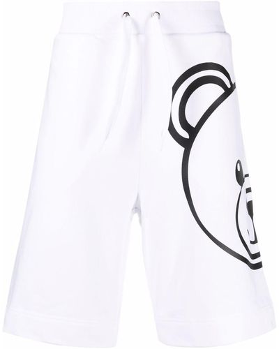 Moschino ロゴ ショートパンツ - ホワイト