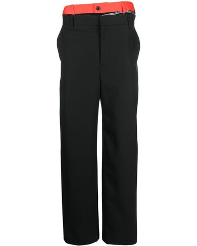 Y. Project Pantalones anchos con múltiples cinturillas - Negro