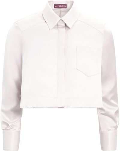 Altuzarra Teresa striped cotton shirt - Blue
